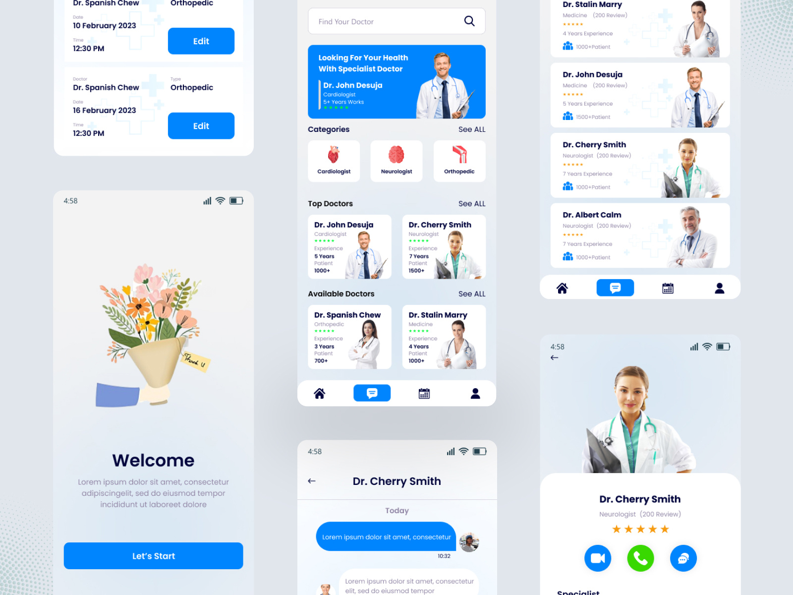 Medical App by Gurdhian Singh on Dribbble