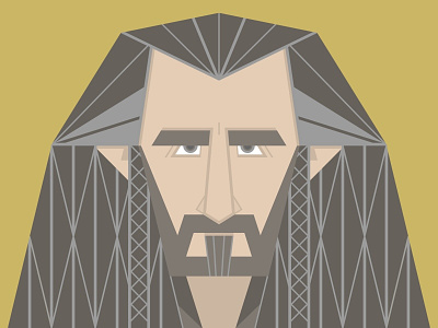 King Under the Mountain dwarf hobbit illustration lord of the rings thorin tolkien