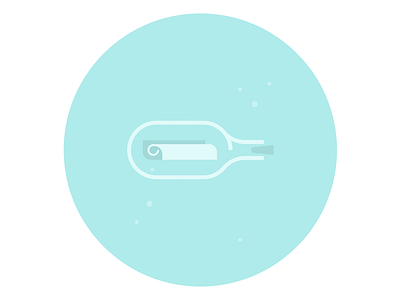 Mysterious Bottle bottle burly men at sea game illustration indie game message in a bottle ocean sea underwater