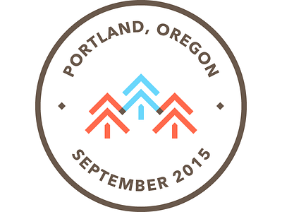 Overland No. 1: Portland adventure badge essay journey logo nomad oregon portland travel trees writing