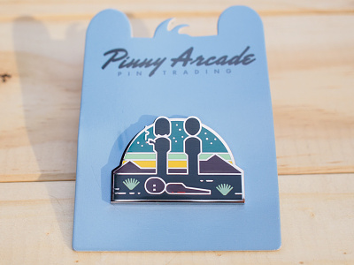Thimbleweed Park Pin adventure game badge design enamel pin game illustration indie game pax pin pinny arcade