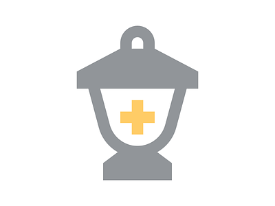 Lantern Mark cross design health healthcare lantern logo logo design mark medical