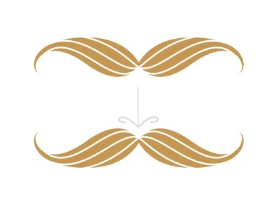 Browstache eyebrow illustration man mustache