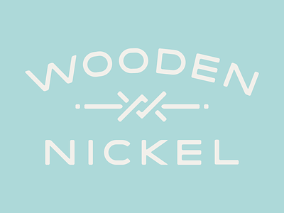 Wooden Nickel Logo game game logo games indie game logo logo design western