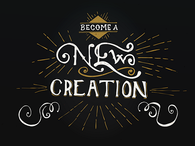 New Creation corinthians creation design hand drawn hand lettering handmade illustration new vector