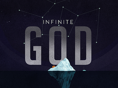 Infinite God church design eternal god illustration inifinite print