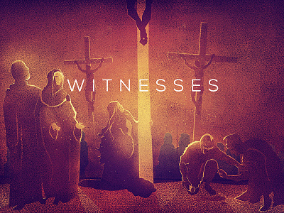 Witnesses church design cross design easter illustration lent witness
