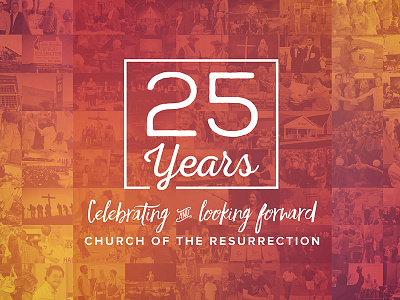 25 Year Anniversary anniversary church design logo photography vector