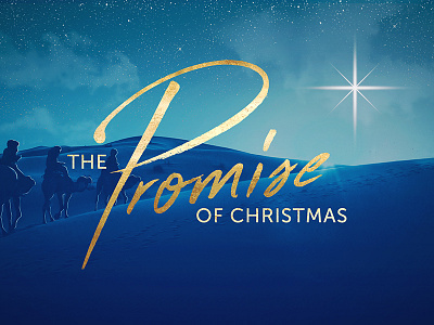 The Promise of Christmas advent christmas design gold illustration promise