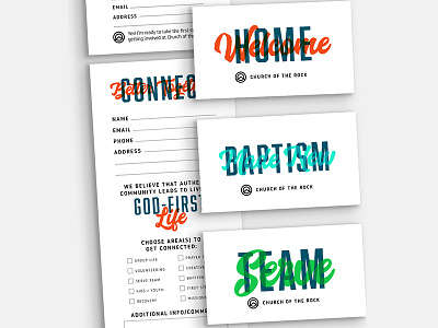 Welcome Kit baptism church connect design print serve welcome