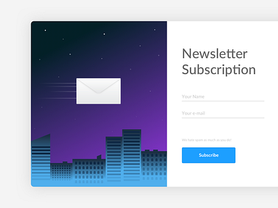 Newsletter Subscription Concept