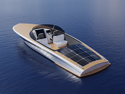 Tender boat concept 3d blender boat concept powerboat render superyacht tender vintage yacht yacht design