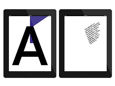 Alphabet book design dutch e-book ebook graphic hybrid publication publishing week