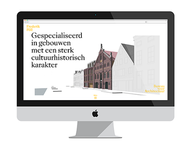 Frederik Pöll Bureau voor Architectuur architecture design graphic identity typography webdesign