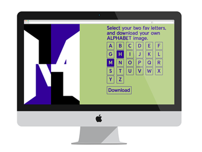 Alphabet 2.0 alphabet coding design graphic html5 javascript typography webdesign