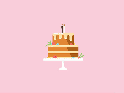 Wedding Cake cake card illustration marriage sweet wedding