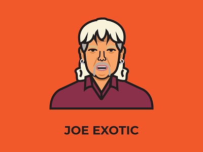 Joe Exotic illustration tiger tiger king