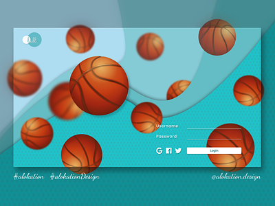 B for Ball alok alokation alokationdesign alphabetdesign ball concept concept design login design login page login screen ui ui ux design user interface ux web