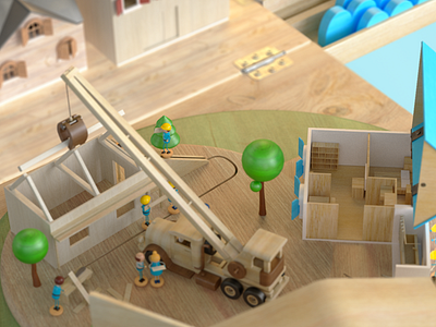 Habitat for Humanity Hungary 3d 3d art 3d design c4d cinema 4d design mograph motion design