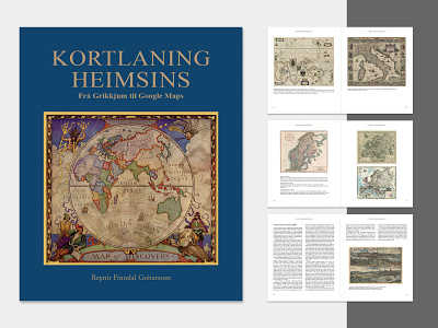 Book design – Mapping the World book design layout