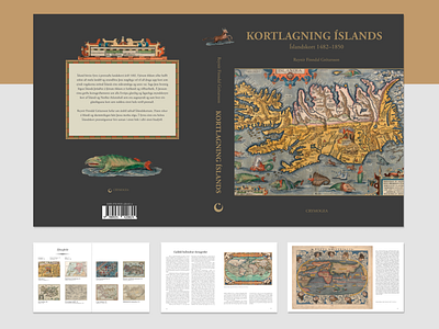 Maps of Iceland book design layout