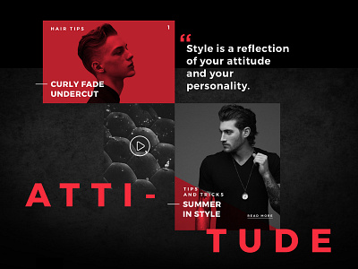 Attitude art direction interaction ui ux web design