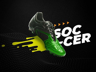 soccer art direction dynamic graphic design lockup practice sporty