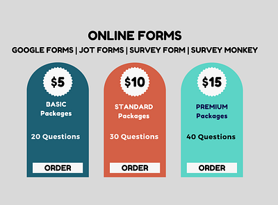Online Forms google forms graphic design jot forms questionnaire surveys