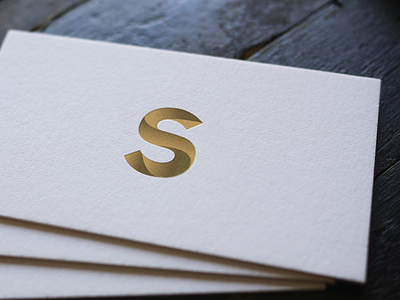 Business cards - S monogram