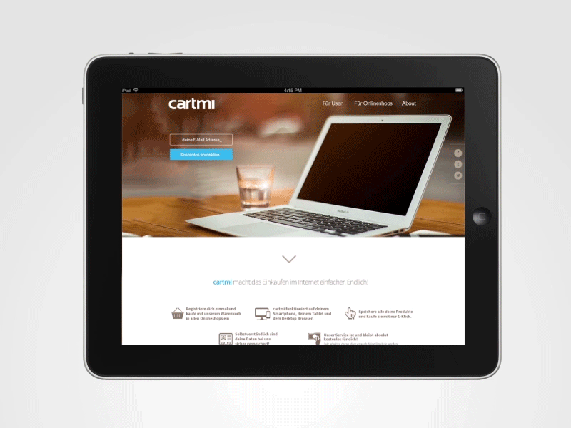 cartmi - web + logo design berlin branding fourplus logo design startup ui web design