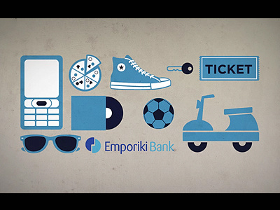 Emporiki Bank animation animation berlin converse illustration rayban vespa