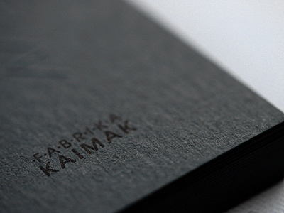 Fabrika KAIMAK berlin business card card photo print stationery