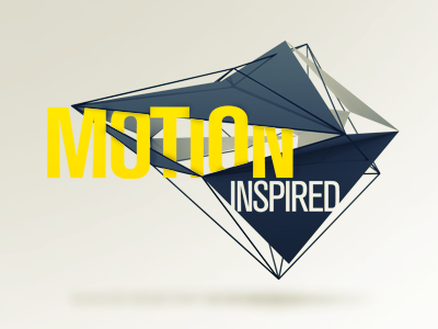 Motion Inspired graphic illustration logo motion graphics