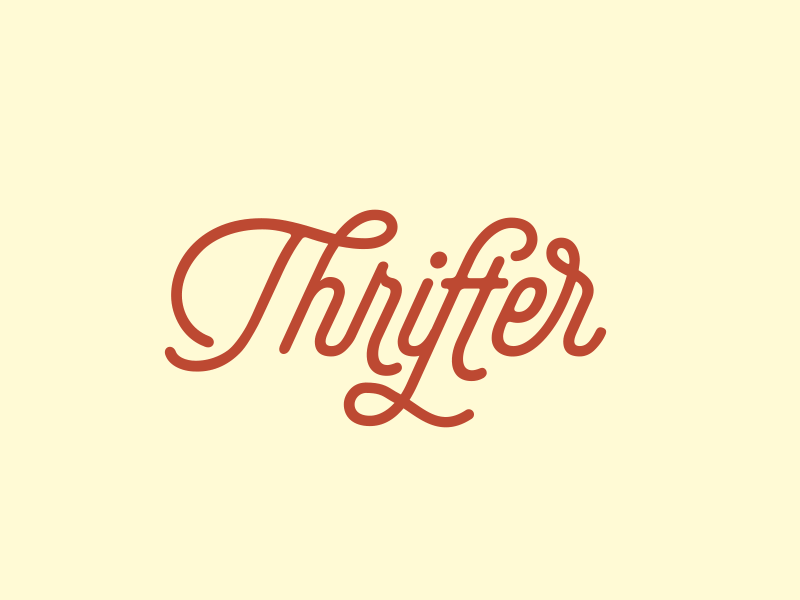 Thrifter Type Explorations american branding gif logo old school type typography