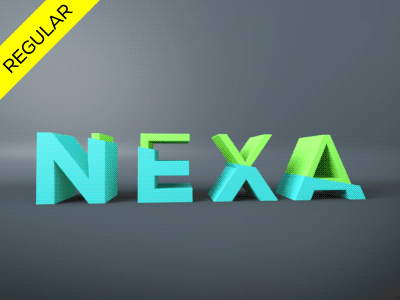NEXA animated animation berlin font fontfabric fonts fourplus motion motion design nexa zka11
