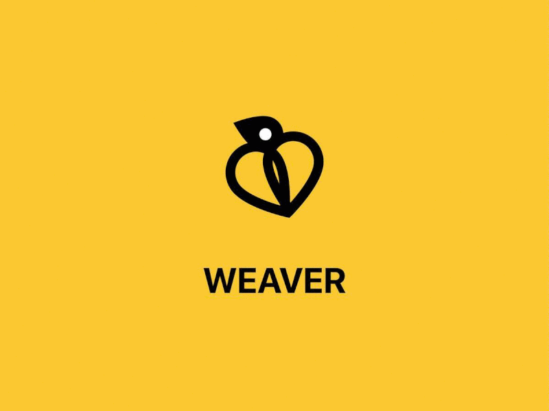 Weaver logo redesign branding design flat icon illustrator logo minimal vector