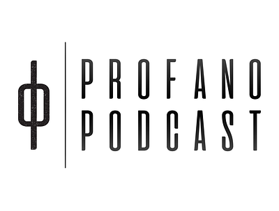 Profano Podcast logo concept brand brand identity branding design flat logo logo design minimal typography