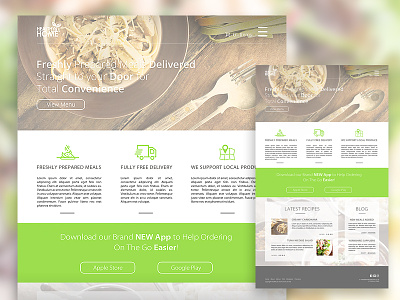 Healthy at Home Website clean design digital layout logo minimalistic slider store ui web web design website