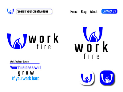 Work Fire logo Branding adobe illustrator app logo branding creative logo design exclusive logo graphic design logo logo branding logo design logo designer logo dream logoinspiration logos minimalist logo modern logo w logo work fire logo branding