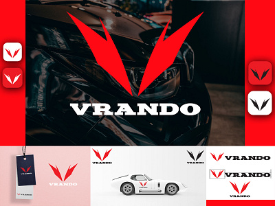 Vrando Car Logo Branding. adobe illustrator app logo awesome logo brand identity brandind car logo creative logo exclusive logo graphic design logo logo company logo designer logo inspiration logo inspire minimalist logo modern logo social logo special logo