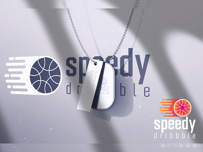 Speedy Dribbble Logo Branding.