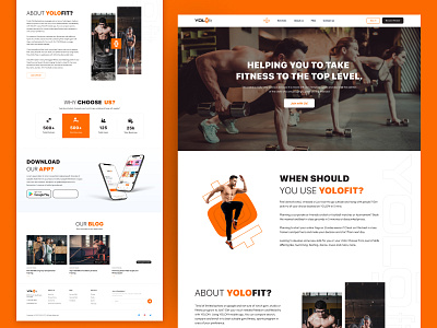 Fitness & Sport activity landing page