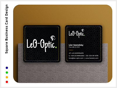 Leo Optic Minimalist Business Card