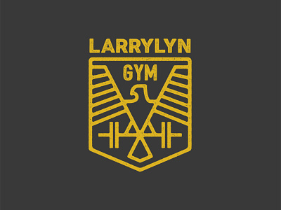 Larrylyn Gym Logo brand identity branding design logo mark wip