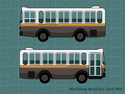 70s Bus 70s car design illustration retro vector