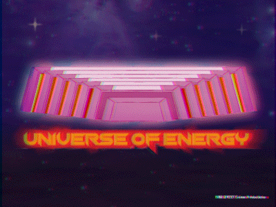 Retro Universe of Energy 80s aftereffects animated animated gif cartoon design disney epcot illustration retro typography vector