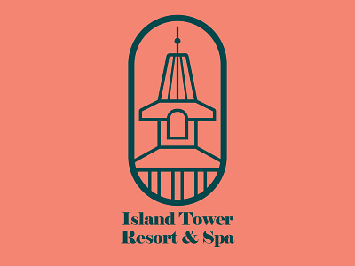 Island Tower Resort and Spa branding caribbean design hotel hotel logo island logo resort tower tropical