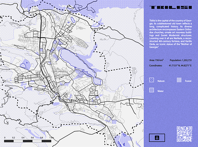 TBILISI MAP design georgia graphic design illustration kuci map typography ui vector