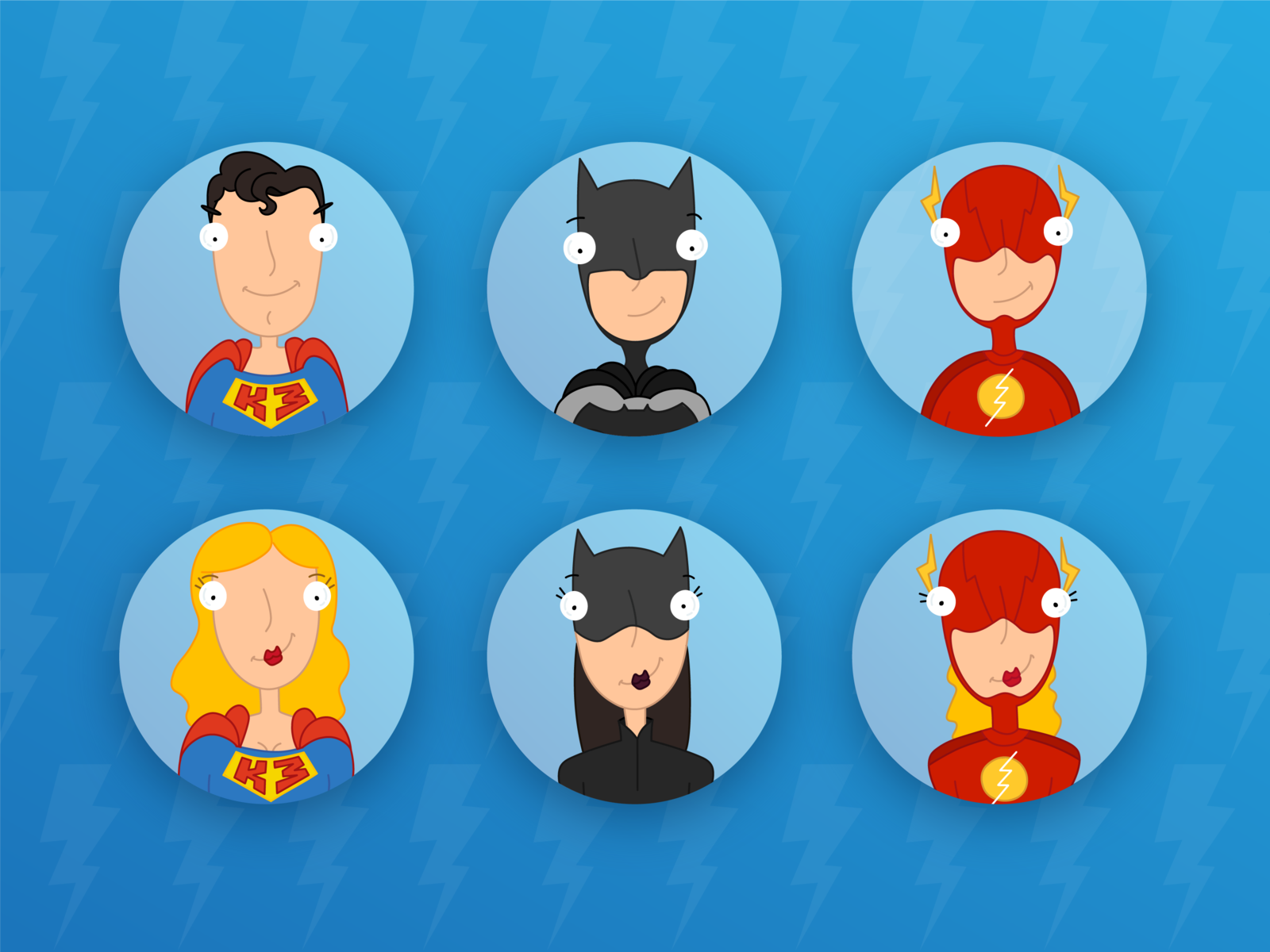 Avatars of superheroes #2 by Rita Fedoseeva on Dribbble