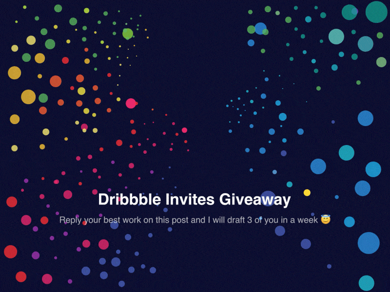Dribbble Invite Giveaway animation app draft dribbble invite giveaway interaction invite player shot ui ux
